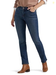 Lee Women's Ultra Lux Comfort with Flex Motion Straight Leg Jean, Roya