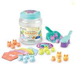 Learning Resources Count & Clean Dust Bunnies - Fine Motor Skills, Col