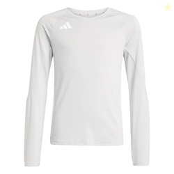 adidas Girls Volleyball Hilo Long Sleeve Jersey, Team Light Grey, Larg