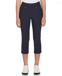 PGA Tour Womens 22 Pull-On Golf Capri Pants with Tummy Control, Perfor