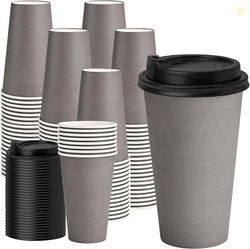 YEEHAWCoffee Cups with Lids 100 Pack