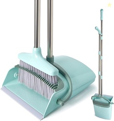 XXXFLOWER Broom and Dustpan Set