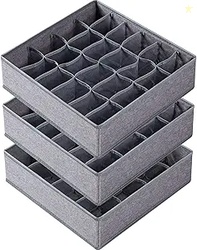 Criusia 3 Pack Drawer Organizer 