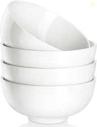MALACASA Porcelain Soup Bowls Set of 4