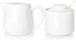Porcelain Sugar and Creamer Set of 3