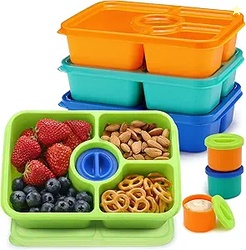 Bento Snack Box Containers, 4 Pack