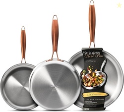 CAROTE 3-Piece Tri-Ply Stainless Steel