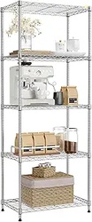 5-Tier Chrome Metal Storage Shelves