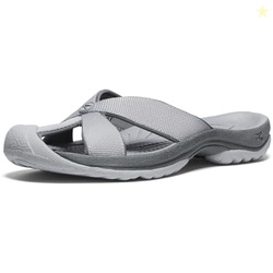 KEEN Women's Bali Slip On Closed Toe Flip-Flops, Alloy/Steel Grey, 7