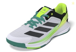 Adidas Men's Crazyquick Boost Padel, White/Black/Lime Burst, 4