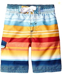 Kanu Surf Boys' Echo Quick Dry UPF 50+ Beach Swim Trunk, Victor Navy/O