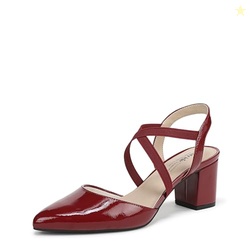 LifeStride Womens April Pump Dark Cherry Patent 7.5 M