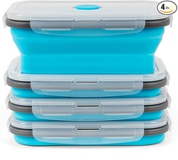 Collapsible Silicone Storage Containers Set (4PCS)