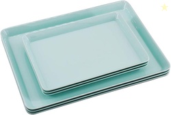 GWPP Melamine Plastic Serving Tray,  Set of 3