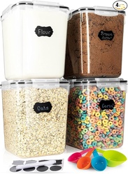 Flour Sugar Storage Containers (5.3L/4pk) 