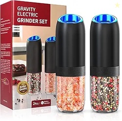 Gravity Electric Salt and Pepper Grinder