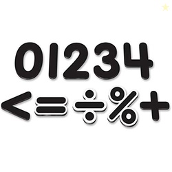Teacher Created Resources Black Classic 2 1/2" Magnetic Numbers (TCR77