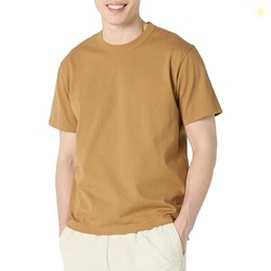 Amazon Essentials Men's Relaxed-Fit Heavyweight Cotton T-Shirt, Dark T