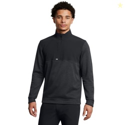 Under Armour Men's Drive Storm SweaterFleece Half Zip, (001) Black/Ant