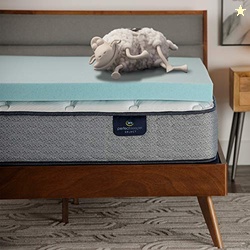 Serta ThermaGel Cooling, Pressure-Relieving Memory Foam Mattress Toppe