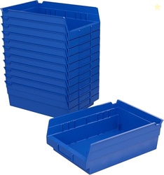 Akro-Mils 30150 Plastic Shelf Bins, Heavy Duty Storage Bins for Garage