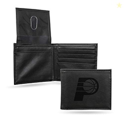 Rico Industries Laser Engraved Billfold Wallet, Indiana Pacers, Black,