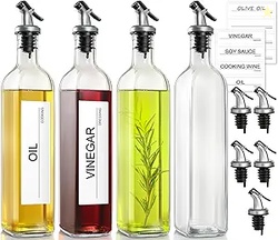 gmisun Olive Oil Dispenser for Kitchen, 4 Pack 