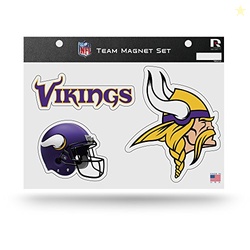 Rico Industries NFL Minnesota Vikings Die Cut Team Magnet Set Sheet, 8
