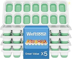 5 Pack 70 Cube Silicone Ice Cube Tray