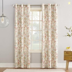 Sun Zero Jorah Botanical Print Thermal Insulated Energy Efficient Grom