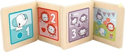 Fisher-Price Wood Baby Toy Tummy Time Panel, Newborn Sensory Activity 