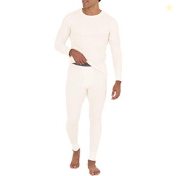 Fruit of The Loom Men's Recycled Waffle Thermal Underwear Set (Top and