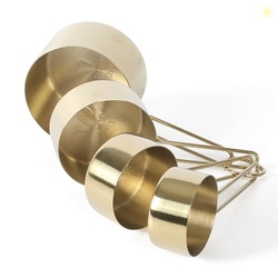 Martha Stewart Richburn 4-Piece Gold Stainless Steel Measuring Cup Set