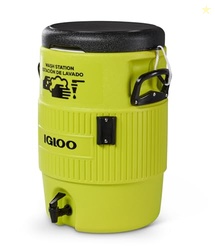Igloo Hardsided Commerical Acid Green 5-Gallon Seat Top Plastic Wash S