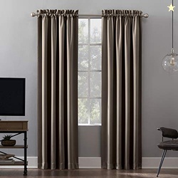 Sun Zero Oslo Theater Grade Extreme Total Blackout Rod Pocket Curtain 