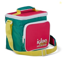 Igloo 90s Retro Collection Square Lunch Box Cooler with Front Pocket a