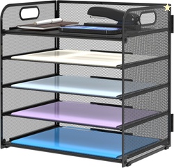 5 Trays Paper Organizer Letter Tray 