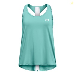 Under Armour Girls Knockout Tank Top, (482) Radial Turquoise / / White