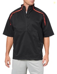 adidas Golf Men's Core Provisional Short Sleeve Half Zip Jacket, Black