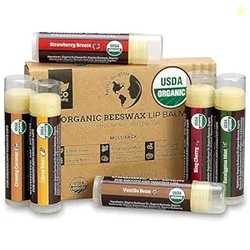 Earth's Daughter USDA Organic Lip Balm 6-Pack 