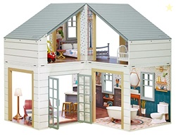 Little Tikes Real Wood Stack n Style Dollhouse with 14 Accessories and