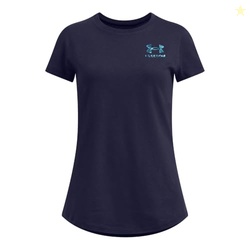 Under Armour Girls' Freedom Flag T-Shirt, (410) Midnight Navy / / Sky 