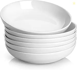 Soup Bowls Large Pasta Serving Bowl Porcelain Set of 6