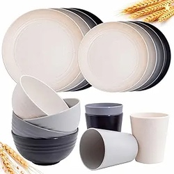 Wheat Straw Dinnerware Sets, 16PCS