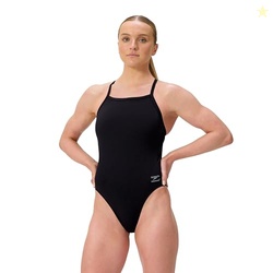 Speedo Women's Swimsuit One Piece Classic Coverage Endurance+ Solid Ad