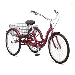 Schwinn Meridian Adult Tricycle, 26 Inch Bike for Women and Men, Singl