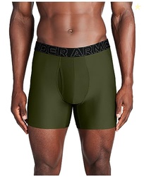 Under Armour Men's Performance Tech Solid 6" Boxer Briefs Marine OD Gr
