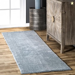 nuLOOM 2' x 6' Cozy Plush Area Rug, Machine Washable, Non-Slip, Soft F