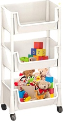 2/3/4 Tier Rolling Utility Cart Organizer 