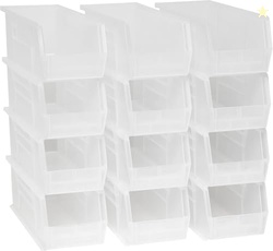 Akro-Mils 30234 AkroBins Plastic Storage Bins, Space-Saving Stackable 